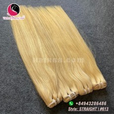 12inch barbe blonde extensions de cheveux de tissage - droit