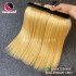 18 polegadas - weave straight single - blonde weave cabelo extensões