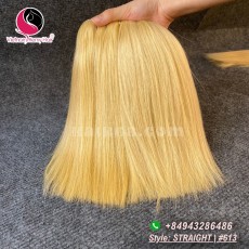 Cabelo loiro reto do cabelo do weave de 8 polegadas