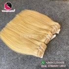 8 pouces blonds tissent les cheveux rectilignes remy cheveux