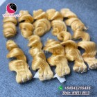 16 inch Cheap Blonde Human Hair Weave - Natural Wavy