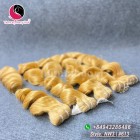 16 pouces barbe blonde cheveux humains tissage - naturel ondulé