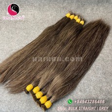 Extensiones de pelo gris de 10 pulgadas - doble recto