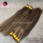 12 pulgadas de cabello humano gris natural - doble recto