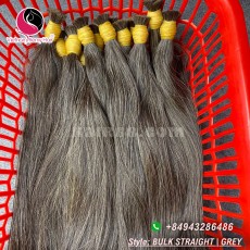 Venta de extensiones de pelo gris de 16 pulgadas - doble recto