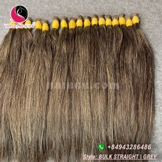 28 inch Grey And Black Hair Extensions - Straight Double