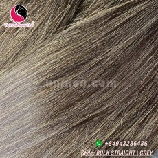 20 inch Best Grey Hair Extensions - Straight Single