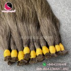 Extensões de cor de cabelo cinzento de 22 polegadas - single straight