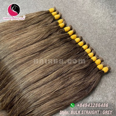 Extensões de cabelo cinza de 26 polegadas online - single straight