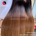 8 inch - Weave Black Ombre Hair Extensions - Straight Single