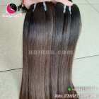 18 polegadas - tecer preto para amarelo ombre extensões de cabelo - single reto