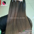 18 polegadas - tecer preto para amarelo ombre extensões de cabelo - single reto