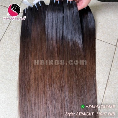 24 inch- Weave Ombre Straight Hair Extension- Straight single