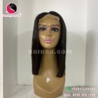 Straight Ponytail  2x4 lace closure wigs 14 inches 180% Density