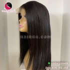 Straight 2x4 lace closure wigs 16 inches 180% Density