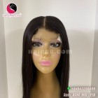 Straight 2x4 lace closure wigs 16 inches 180% Density