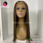 Piano Straight 2x4 lace closure wigs 18 inches 180% Density