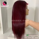 Kinky Straight 2x4 lace closure wigs 22 inches 180% Density