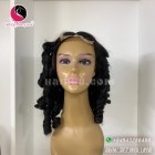 Wavy 2x4 lace closure wigs 14 inches 180% Density