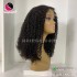 Wavy 2x4 lace closure wigs 18 inches 180% Density