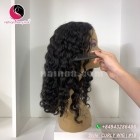 Jerry Curly 2x4 lace closure wigs 18 inches 180% Density