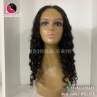 Jerry Curly 2x4 lace closure wigs 18 inches 180% Density