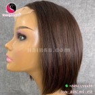 Straight 4x4 lace closure wigs 8 inches 180% Density