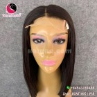 Straight 4x4 lace closure wigs 12 inches 180% Density