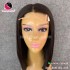 Straight 4x4 lace closure wigs 10 inches 180% Density