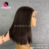 Straight 4x4 lace closure wigs 14 inches 180% Density