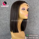 Straight 4x4 lace closure wigs 14 inches 180% Density