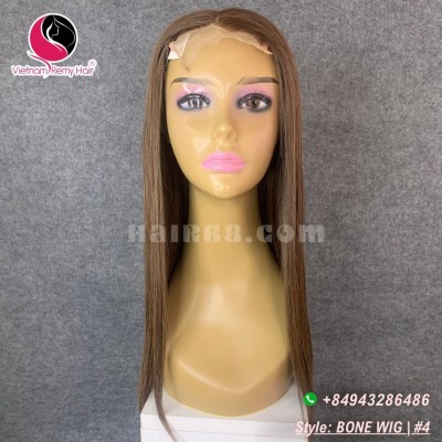 Straight 4x4 lace closure wigs 20 inches 180% Density