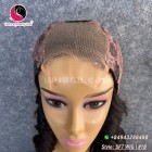 Water wavy 4x4 lace closure wigs 14 inches 180% Density