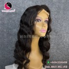 Natural wavy 4x4 lace closure wigs 22 inches 180% Density