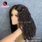 Pixel curly 4x4 lace closure wigs 16 inches 180% Density