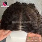 Kinky curly 4x4 lace closure wigs 18 inches 180% Density