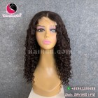 Curly 4x4 lace closure wigs 26 inches 180% Density