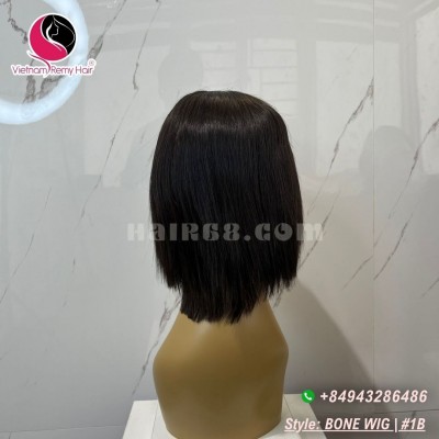 Vietnamese Straight 5x5 lace closure wigs 10 inches 180% Density