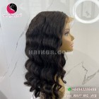 Vietnamese Wavy 5x5 lace closure wigs 10 inches 180% Density