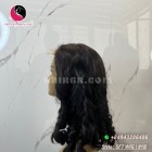 Water Wavy 5x5 lace closure wigs 16 inches 180% Density