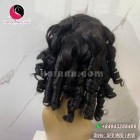 Wavy 5x5 lace closure wigs 18 inches 180% Density