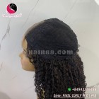 Soft Curly 5x5 lace closure wigs 8 inches 150% Density