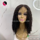 Curly 5x5 lace closure wigs 16 inches 150% Density