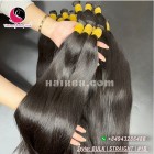 Extensões virgens do cabelo humano de 28 polegadas - dobro reto