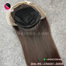 Straight 13X4 lace frontal wigs 10 inches 180% Density