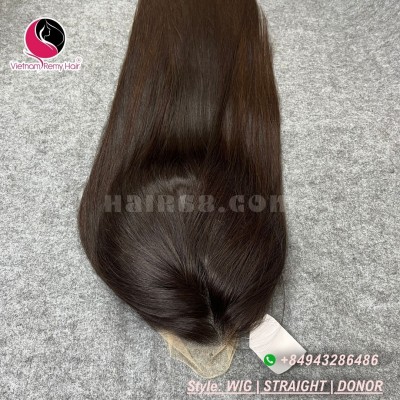 Straight 13X4 lace frontal wigs 12 inches 150% Density