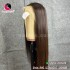 Straight 13X4 lace frontal wigs 18 inches 180% Density