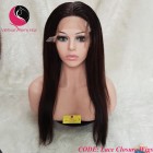 Straight 5x5 Lace Closure Wigs 18 inches 130% Density