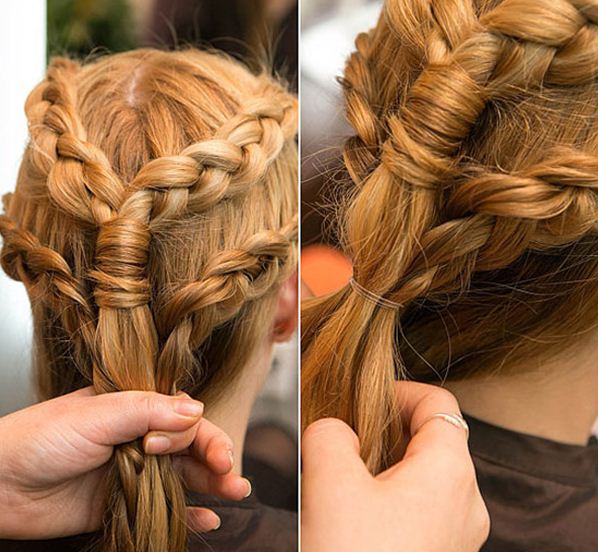 how to braid hair with layers
