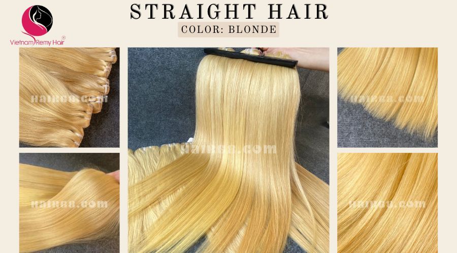 10 inch Blonde Weave Hair Straight Remy Hair 3